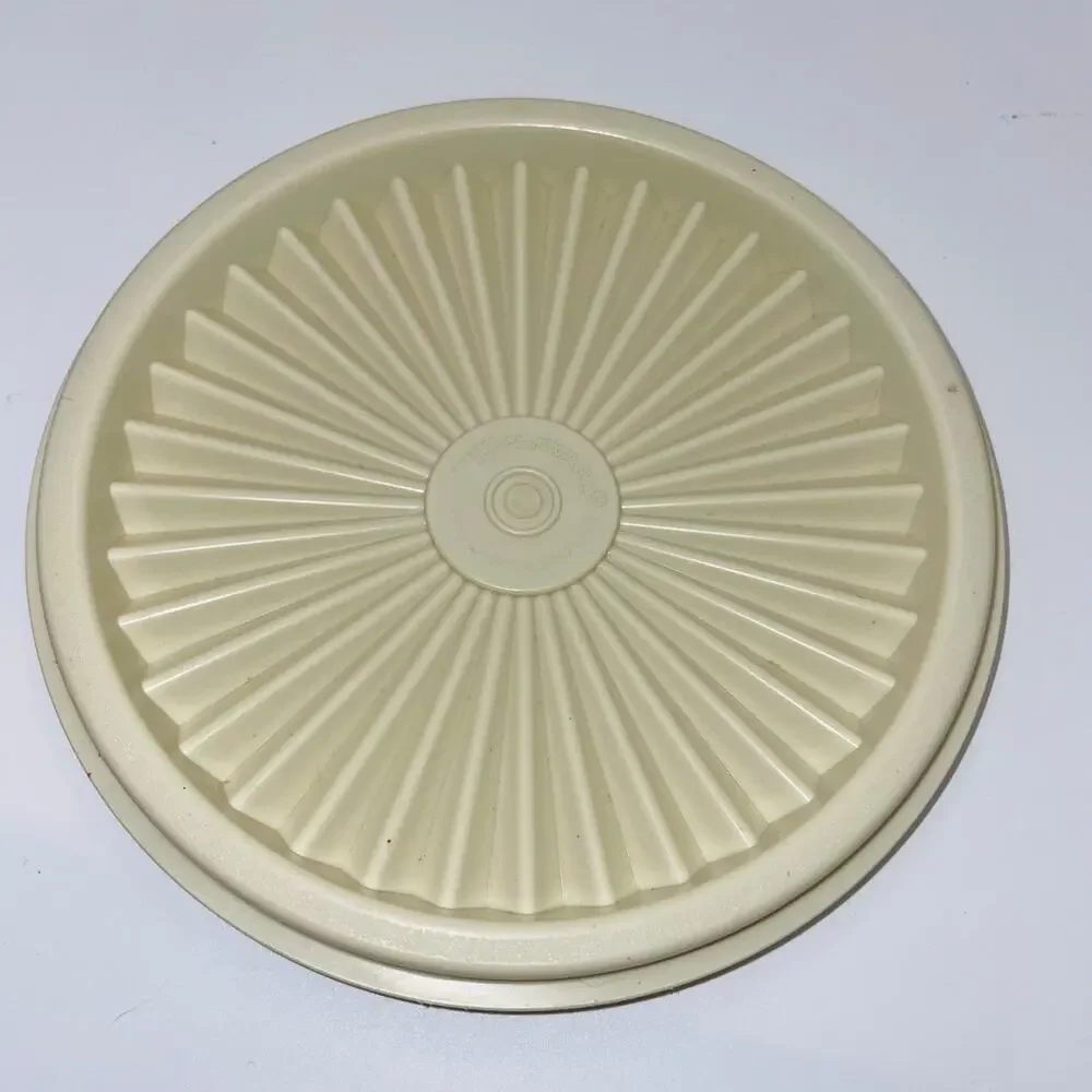 Tupperware Replacement Lid Cream Tan Servalier Starburst 5